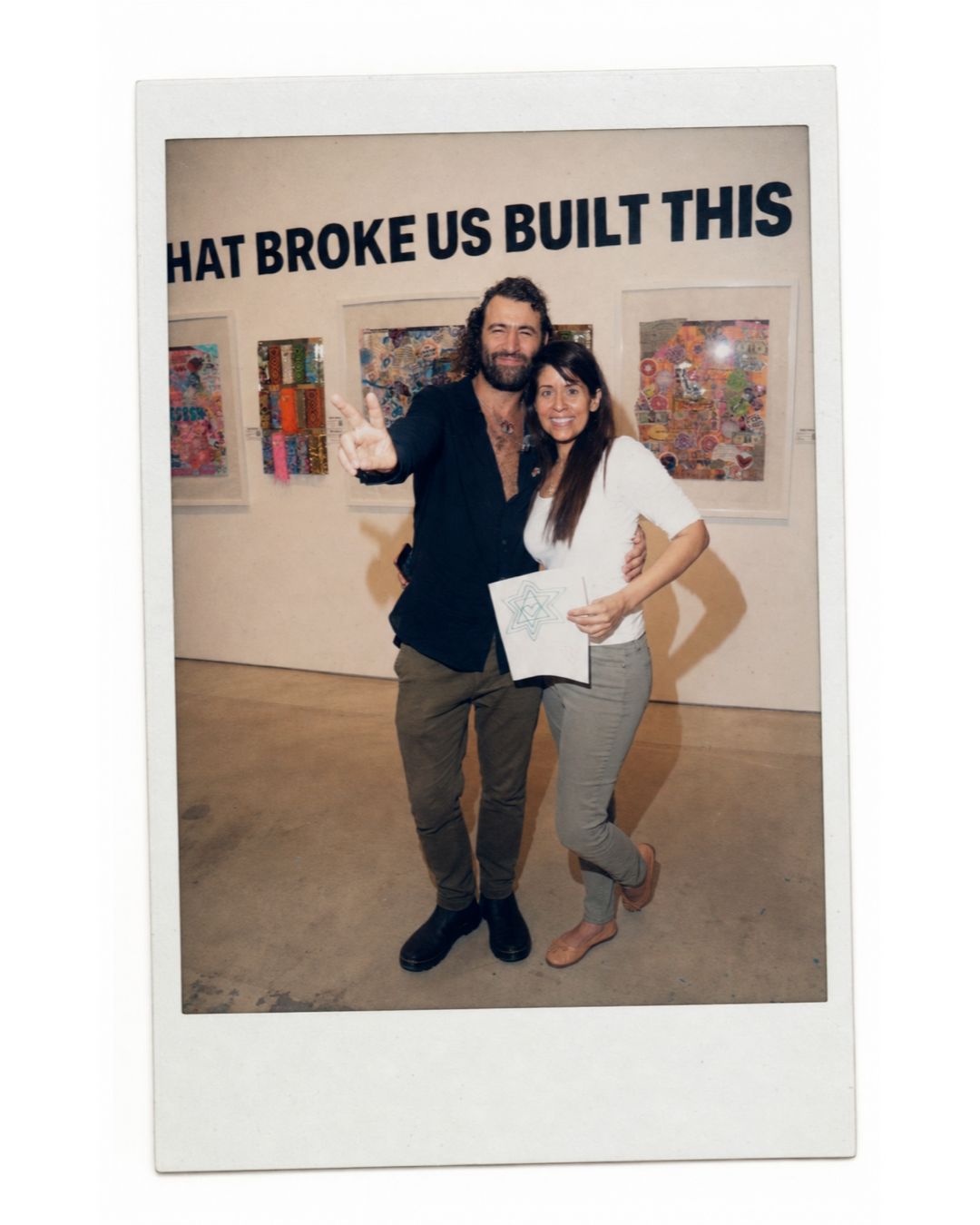 Elsa Yael and Alejandro Glatt, polaroid