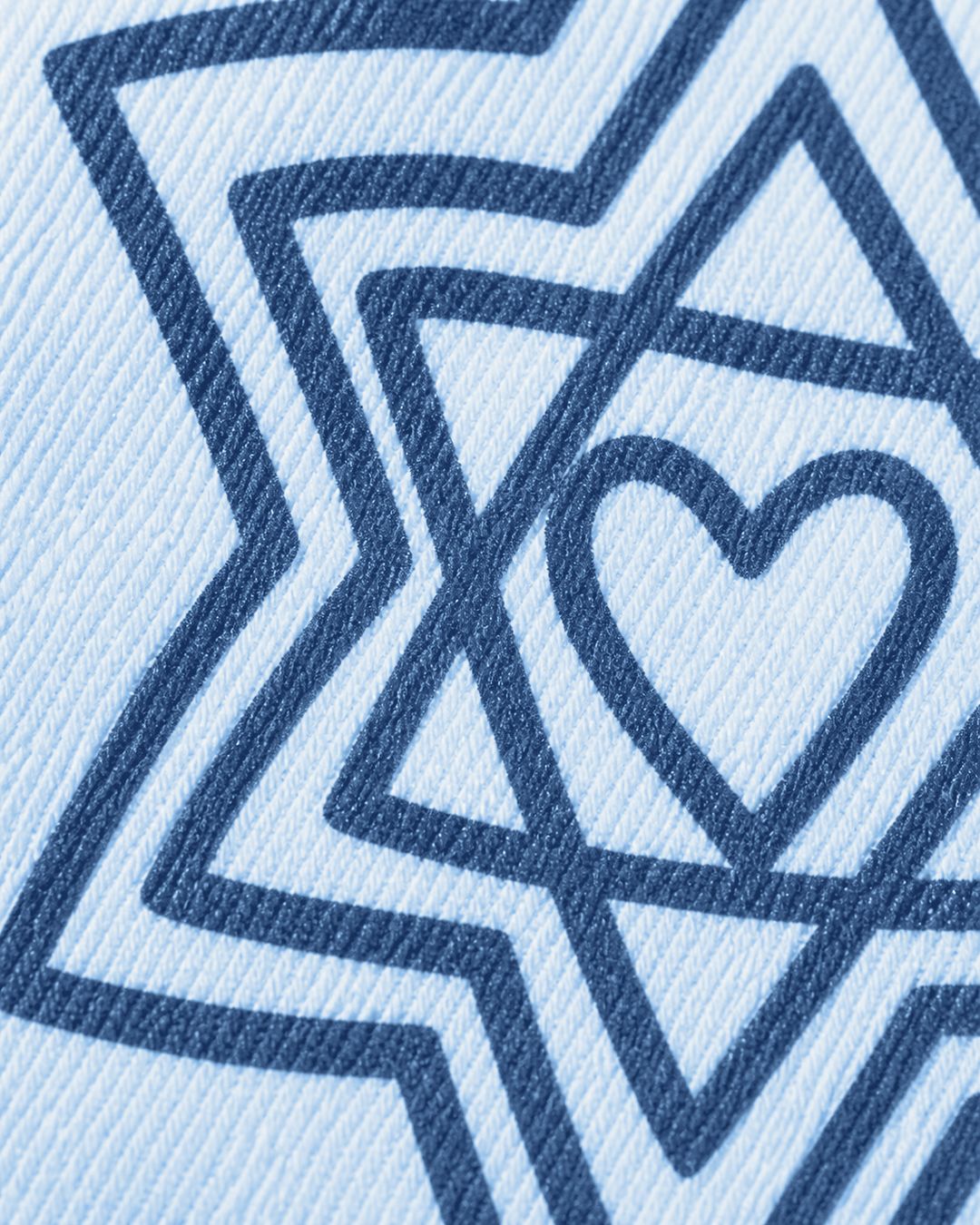 Kosher Couture, the hand-drawn line woven on twill