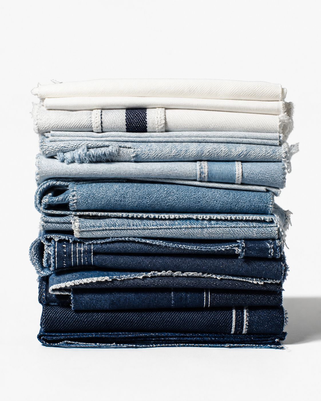 Indigo denim stack